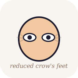 Softened Crow’s Feet Wrinkles